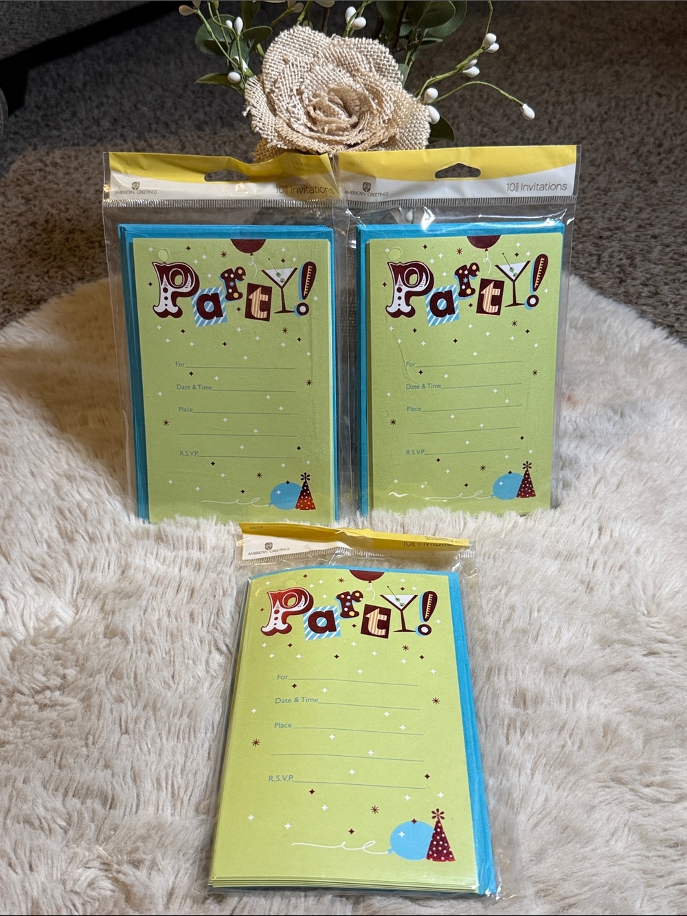 ✨American Greeting Adult, Party! Invitations✨